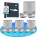 Flywave shaver bracket shower 4 pieces razor holder shower self -adhesive razor holder multifunctional stainless steel razor holder shower for bathrooms kitchens & bedrooms
