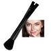 Molain Nose Contour U-Shaped Makeup Brush for Sculpting and Defining Nose Contour 2-in-1 Precision Dual Ended Makeup Brush Perfect for Defining Cheek Bones Contouring the Nose (Black)