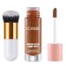 Halo Glow Liquid Filter Primer Complexion Radiance Booster for A Glowing Soft-Focus Look Vegan & Cruelty-Free #03 MEDIUW/TAN with Brush