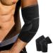 GIRYES 2 pieces Elbow Brace Elbow Support for Men and Women Arm Compression Sleeve for Tennis Elbow Golfers Elbow Weightlifting Tendonitis and Joint Pain Injury Recovery(M) M black grey