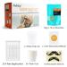 Nose Wax Kit for Men and Women - Nose Hair Removal Wax Set with 50g Wax, 20 Applicators, 10 Wax Pods, Measuring Cup, and Moustache Stencils - Buy Online on SooperMarket.com