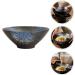 Angoily Ceramic Japanese Ramen Noodle Soup Bowls for Udon Soba Pho Asian Noodles Large Blue 8inch - Buy Online on SooperMarket.com