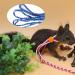 Hamster Harness Adjustable Small Pet Leash Outdoor Walking Training Lead with Bell Collar for Rat Mouse Squirrel 63.4-71.3inch(blue&purple) - Buy Online on SooperMarket.com