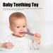 Silicone Baby Bite Ring Toys - Food-Grade Chewy Teething Straws for Toddlers | 4 Flexible Pieces for Massage & Comfort - Buy Online on SooperMarket.com