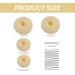 Hair Donut Bun Maker Set - 4 Pcs with 10 Hair Pins, 2 Sizes Doughnut Hair Bun Shaper for Chignon Style - Beige Hair Accessories for Girls and Kids - Buy Online on SooperMarket.com