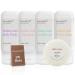 TRAVELWELL Individually Wrapped Body Lotion Body Wash 28g Mini Soap Bars 30ml Hotel Shampoo and Conditioner Supplies for Guests | 25 Set | Travel Size Toiletries | Hotel Toiletries Bulk Set KIT 4