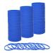 Muka 100 PCS Thin Silicone Bracelets, Elastic Rubber Wristband for Women Men Teen Blue 100
