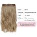 Gulagula Dark Blonde 20 One Piece Wavy Hair Extensions - Clip In, Heat Resistant Fiber - Natural Look for Women - Buy Online on SooperMarket.com