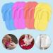 Hysagtek 12 Pairs Disposable Foam Flip Flops - Random Color | Lightweight Slippers for Shower, Pedicure, Beach - Buy Online on SooperMarket.com