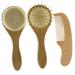 KOMBIUDA 1 Set Newborn| Infant Baby Wood with Newborn and in Accessories Registry Comb Cap Toddlers Wooden Kids Prevents Airbag Bristles Grooming Ultra Hairbrush for Gift Natural Massage