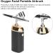 Cordless Handheld Oxygen Facial Portable Airbrush Fine Atomization USB Charging Multifunctional for Facial Beauty Art Painting Cake Decorating (Black) - Buy Online on SooperMarket.com