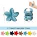 8 Pack Small Flower Hair Claw Clips for Women Girls Kids - Strong Hold Mini Floral Hair Clips for Thin to Medium Thick Hair - Buy Online on SooperMarket.com
