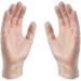 AMMEX Clear Vinyl Medical Gloves Large - Pack of 100 | Disposable Gloves - Buy Online on SooperMarket.com
