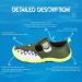 Nerteo Boys Girls Cute Aquatic Water Shoes | Olive/Shark | Size 10 Toddler - Buy Online on SooperMarket.com