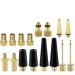 16 Piece Professional Bicycle Valve Adapter Set French Valve Adapter Bicycle Valve Adapter with Sorting Box Fits All Valves