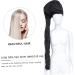 CANIGHT 2pcs Dry Hair Cap Steamer Caps Thermal Hair Caps Durable Hats Conditioning Cap Cappy Hat Black 190t - Buy Online on SooperMarket.com