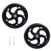 Wheelchair Front Wheel 5Inch 6Inch 8Inch Wheelchair Front Wheels Manual Wheelchair Replacement Wheels Solid Wheels 1 Pair/Black/6Inch(5Inch) 5Inch Black