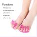 Rosa Silicone Toe Separator & Valgus Stretchers | Hammer Toe & Bunion Correction for Men & Women - International Shipping - Buy Online on SooperMarket.com