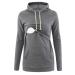 Love2Mi Nursing Shirt Women's Maternity Stop Maternity Maternity Nursing Maternity Top Layered Design Wrap Layer A-grey XL