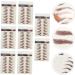 CANIGHT 9 Sheets Eyebrow Transfer Stickers Makeup Brow Sticker False Eyebrows Dark Brown 21x14.7cm Brown - Buy Online on SooperMarket.com