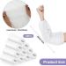 100 Piece Waterproof PE Arm Sleeves Covers - Elastic Cuff, Long Arm Protectors - 16 x 8.7 Inch White - Buy Online on SooperMarket.com