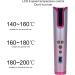 Automatic Hair Curler - USB Rechargeable Cordless Curling Iron Wand with 6 Temp Settings - Perfect for Effortless Hair Styling - Buy Online on SooperMarket.com