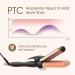 3 Barrel Curling Iron Wand - 1.25 Inch Ceramic Tourmaline Triple Barrel Hair Waver with Adjustable Temperature & LCD Display - Portable Rose Gold Crimper for Effortless Beach Waves - Buy Online on SooperMarket.com