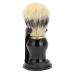 Natudeco Men's Shaving Brush - Premium Beard & Facial Cleaning Brush with Black Drip Stand | Ideal for Wet Shaving & Hairdressing Tools - Buy Online on SooperMarket.com