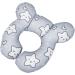 Baby Car Seat Travel Neck Pillow - Infant Head Support Cushion for Stroller & Car Seat - Cute Cartoon Design - Soft U-shaped Protector Pillow - 1pc Fox + 1pc Star - Buy Online on SooperMarket.com