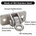 304 Stainless Steel Heavy Duty Swing Hangers Set of 2 - Mounting Hardware Included - Buy Online on SooperMarket.com