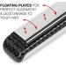 Corioliss C1 Professional Titanium Hair Styling Iron - White Carbon Fiber 1 Ceramic Plates Anti-Frizz & Heat Resistant Pouch - Perfect for Straightening Curls & Flicks - International Shipping Available - Buy Online on SooperMarket.com