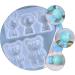 2pcs Coaster DIY Doll Shape Pendants Silicone Baking Mold Ornaments Adorable Ornament Dessert 11.5X6.3X2.4CM White - Buy Online on SooperMarket.com