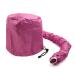 Ruilogod Rose Red Portable Hair Quick Drying Cap Salon Bonnet Blow Dryer Connect Hat