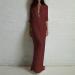 LCZIWO Women's Solid Wine Maxi Dress - Rolled-Up Long Sleeve, Slim Fit Button Up Casual Dress (XX-Large) - Buy Online on SooperMarket.com