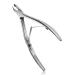 Feryes nail skin clippers with slide 2 in 1 professional nail shaver 6 mm full jaw nail skin pliers stainless steel nail skin remover silver color (mirror silver)