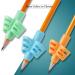 DMFly Pencil Handles for Kids - Handwriting Assistance & Posture Correction | Hollow Ventilation Design 3E Blue & Blue Orange Grip Set - Buy Online on SooperMarket.com
