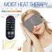 Heated Eye Mask for Dry Eyes | Plant Extract Warm Compress for Eye Care | Stye Therapy & Silk Sleeping Mask - Grey - Buy Online on SooperMarket.com