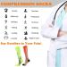 Wetopkim Compression Socks 2-Pack for Athletic Running, Flight, Travel - Orange/Green, Large-X-Large - Unisex - Buy Online on SooperMarket.com