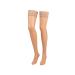 Compressana Calypso 140 The fine -knit support stockings with lace ligament - effective support effect with approx. 15-18 mmHg compression (support class 3) - almost eye -to -eye fine and smooth stitch image - thigh stockings with adhesive tape - size IV 