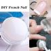 SANWOOD Nail Art Stamper - Non-Deformed Lightweight Silicone Seal for Manicure - Detachable Round Transparent Pink - Buy Online on SooperMarket.com