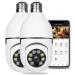 2PCS WiFi Light Bulb Security Camera Wireless Outdoor 1080P Indoor 360 Degree Security Cameras for Home Security, Smart Motion Detection, Two-Way Audio
