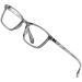 ATTCL Unisex blue light filter glasses to block UV headache without prescription computer glasses M Bl5577-transparent+grey