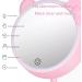 1PC Makeup Mirror with Light Vanity Mirror Rechargeable Touch Sensor LED Cosmetic Mirror for Travel Bedroom. - Buy Online on SooperMarket.com