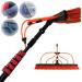 Outdoor Window Cleaning Brush Extendable Cleaner Conservatory Roof Water Fed Telesbrush Window Cleaning Pole Suitable for Photovoltaic Panel Cleaning Trucks Windows/12Ft/3.6 35cm Brush Head 5M/17FT