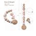White-Sweet Jill Silicone Pacifier Clip with Wood Clip - BPA-Free, Chewable, 9 Long - Securely Fastens Pacifiers & Teethers - Buy Online on SooperMarket.com