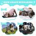 Anti Slip Dog Socks with Adjustable Strap for Indoor Traction Control - Black/Gray S (8 Pieces) - Buy Online on SooperMarket.com