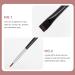 Beaupretty 6pcs Travel Eyeliner Makeup Brush Set - Dual Purpose Thin Eye Liner & Cream Brushes for Perfect Makeup - Artificial Fiber - Buy Online on SooperMarket.com
