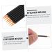 PLAFOPE 100pcs Disposable Eyeliner Brush Face Tools Eyeshadow Gel Eyeliner Brush Plastic Black - Buy Online on SooperMarket.com