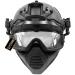 Fast Airsoft HelmetAirsoft Tactical Paintball Half Face Protection Mask and Goggles Set, for Paintball CS Game Set BK General type