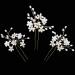 Sppry Wedding Hair Pins - Elegant Pearl Floral Crystal Hair Accessories for Bridal Women (Gold) - Set of 3 - Buy Online on SooperMarket.com